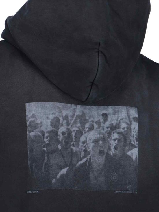 25FW 쿨투라 후드 티셔츠 L0020 Black - CULTURA