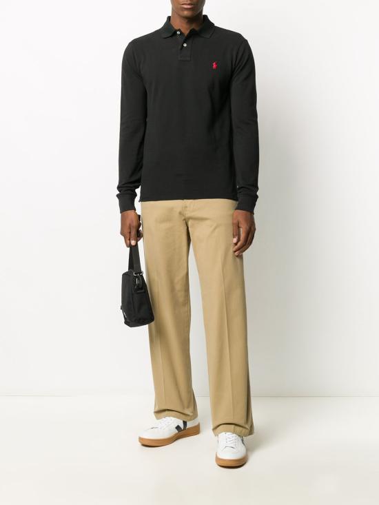 25FW 랄프 로렌 긴팔 티셔츠 710681126 037 Black - RALPH LAUREN