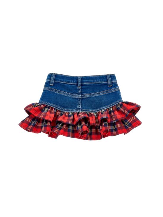 25FW [키즈] 모나리자 스커트 19F711NP 60430055 Denim - MONNALISA