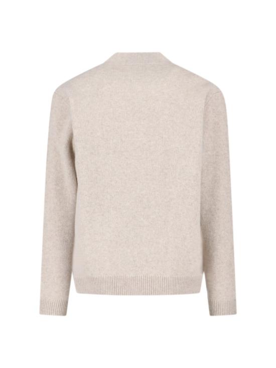 25FW 메종키츠네 폭스 헤드 밀라노 램스울 가디건 PM00510KT11800335 Neutrals - MAISON KITSUNE