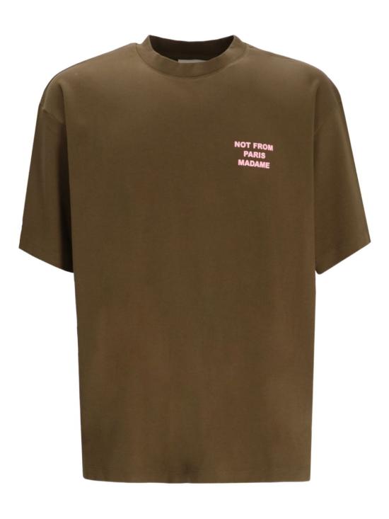 25FW 드롤드무슈 반팔 티셔츠 TS203 CO002KK Kaki