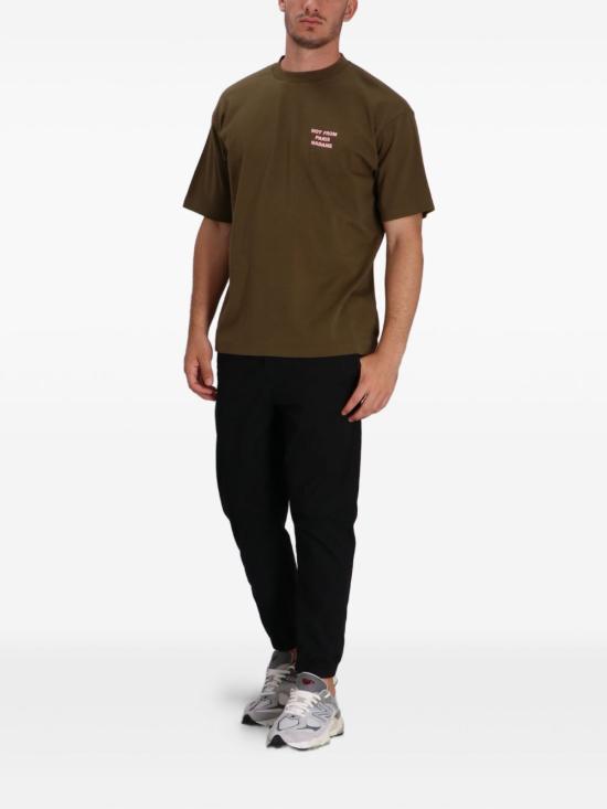 25FW 드롤드무슈 반팔 티셔츠 TS203 CO002KK Kaki - DROLE DE MONSIEUR