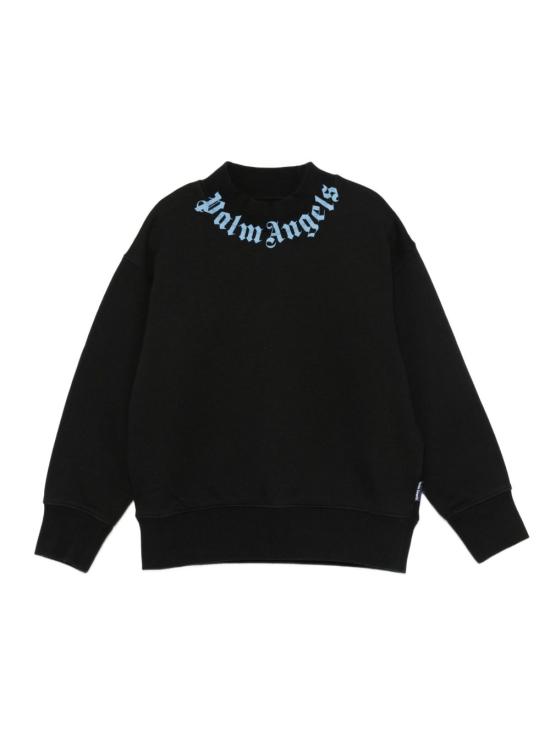 25FW [키즈] 팜앤젤스 니트/스웻셔츠 PBBA012F25FLE002 1040 Black - PALM ANGELS