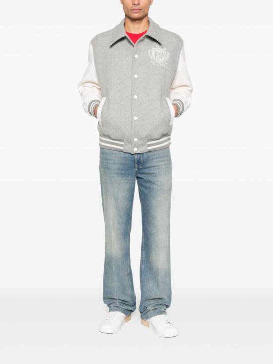 25FW 발망 봄버 자켓 FH0TFA71MH95 YHV Grey - BALMAIN