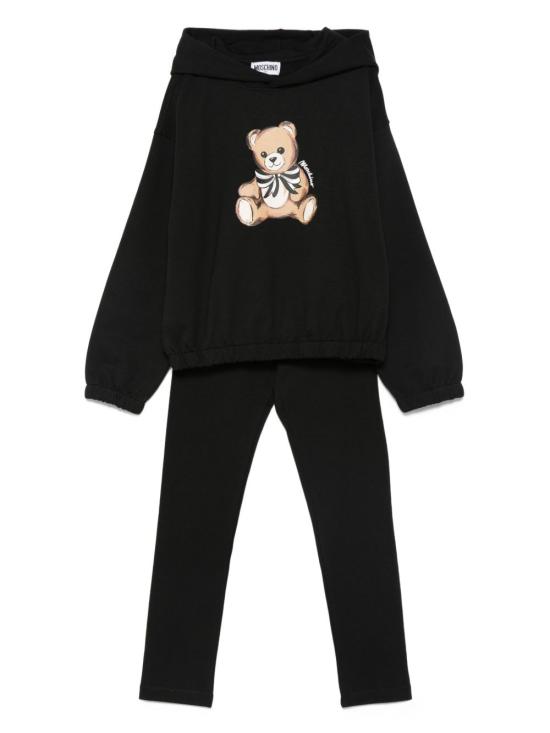 25FW [키즈] 모스키노 점프수트 HDK036 LDA1660100 Black - MOSCHINO