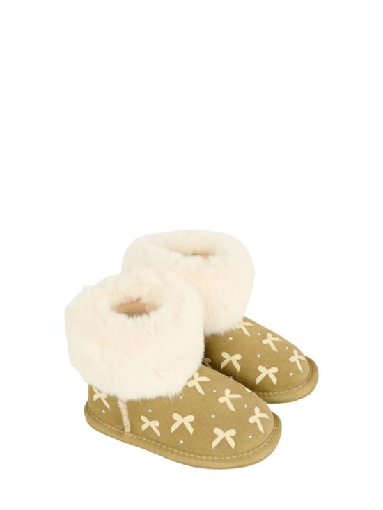 25FW [키즈] 모나리자 미들 부츠 83F000 67020002 Beige - MONNALISA