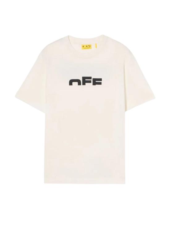 25FW [키즈] 오프화이트 티셔츠 44BAA002F5J002 0110 White