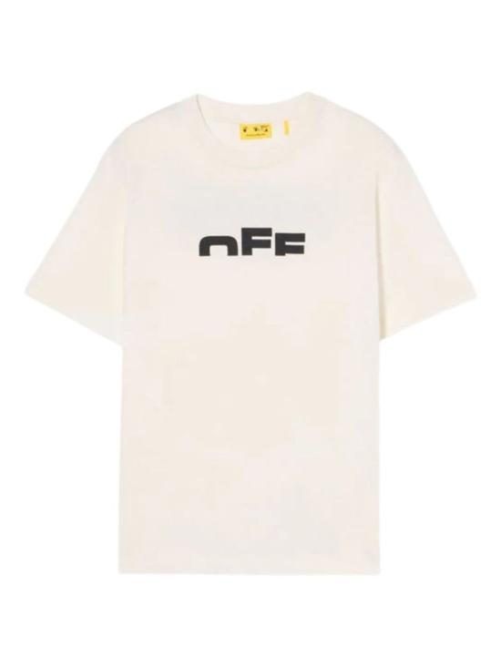 25FW [키즈] 오프화이트 티셔츠 44BAA002F5J002 0110 White - OFF WHITE