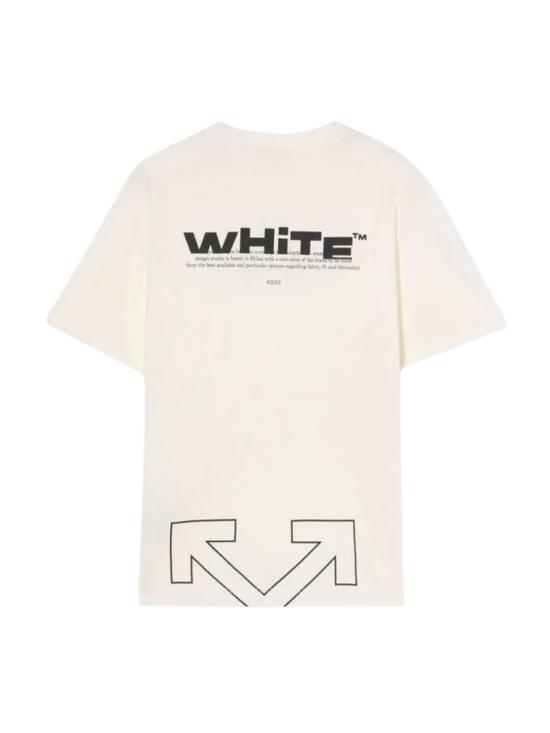 25FW [키즈] 오프화이트 티셔츠 44BAA002F5J002 0110 White - OFF WHITE