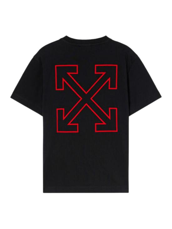 25FW [키즈] 오프화이트 티셔츠 44BAA002F5J00D 1025 Black - OFF WHITE