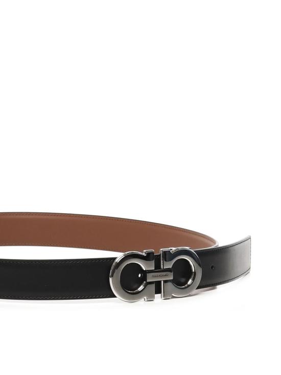 25FW 살바토레 페라가모 벨트 670460DOUBLEADJUS 786324005 Black - SALVATORE FERRAGAMO