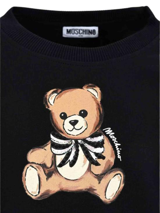 25FW [키즈] 모스키노 니트/스웻셔츠 HDF06G LDA1660100 Black - MOSCHINO