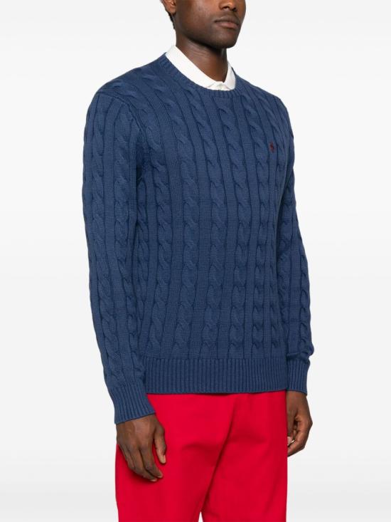 25FW 랄프 로렌 스웨터 710775885 521 Blue - RALPH LAUREN