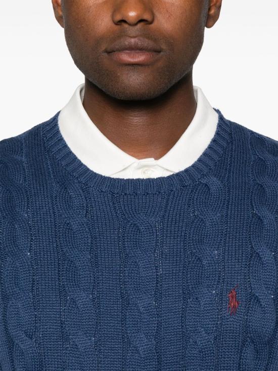 25FW 랄프 로렌 스웨터 710775885 521 Blue - RALPH LAUREN