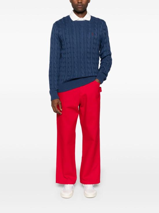 25FW 랄프 로렌 스웨터 710775885 521 Blue - RALPH LAUREN