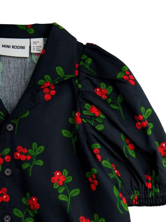 25FW [키즈] 미니로디니 셔츠 25720118 99 Black - MINI RODINI