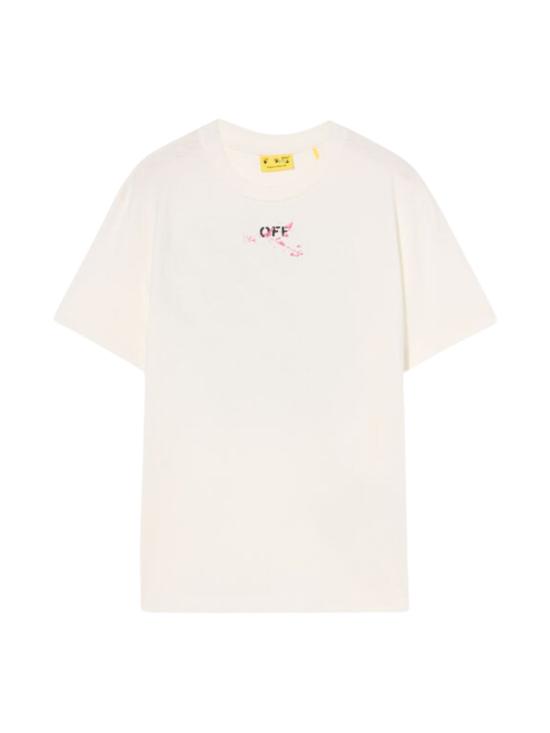 25FW [키즈] 오프화이트 티셔츠 44GAA001F5J008 0132 White