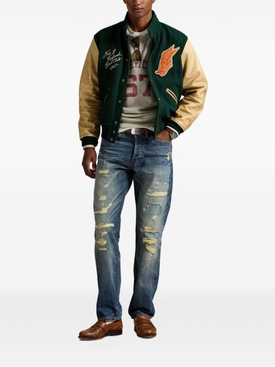 25FW 랄프 로렌 봄버 자켓 710977858 001 Green - RALPH LAUREN