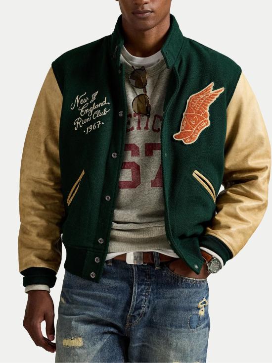 25FW 랄프 로렌 봄버 자켓 710977858 001 Green - RALPH LAUREN