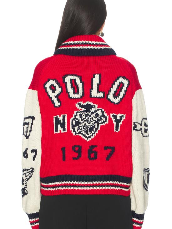 25FW 랄프 로렌 트레이닝 상의 211972159 001 Red - RALPH LAUREN