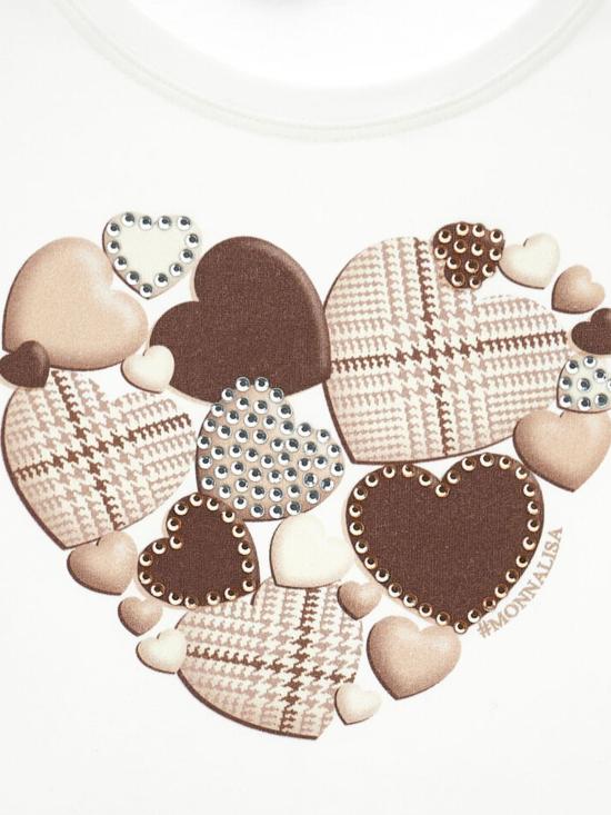 25FW [키즈] 모나리자 티셔츠 11F623 62020001 Cream - MONNALISA