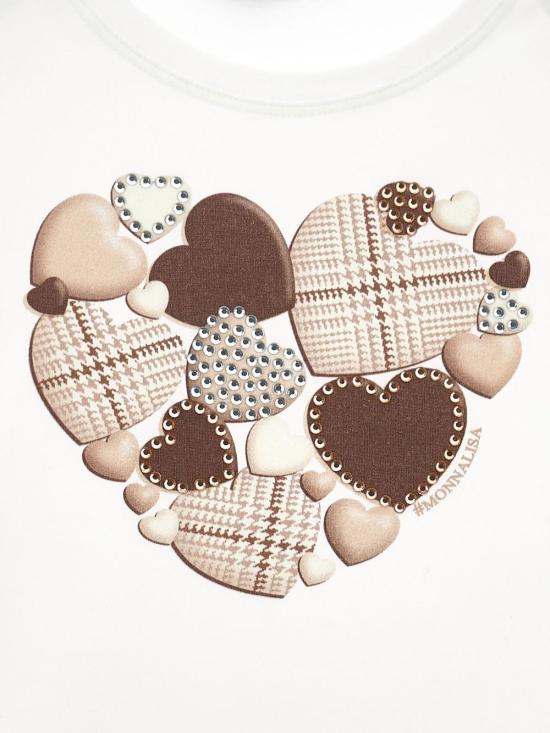 25FW [키즈] 모나리자 티셔츠 11F623 62020001 Cream - MONNALISA