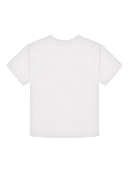 25FW [키즈] 모스키노 티셔츠 HMM05G LAA1010063 White - MOSCHINO