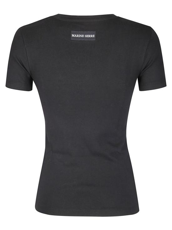 25FW 마린세르 반팔 티셔츠 WTT012ACJER0008 Black - MARINE SERRE