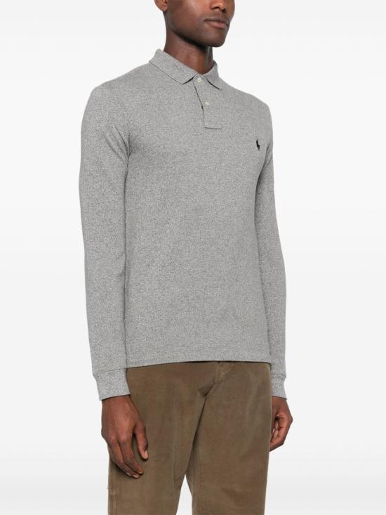 25FW 랄프 로렌 긴팔 티셔츠 710681126 003 Grey - RALPH LAUREN