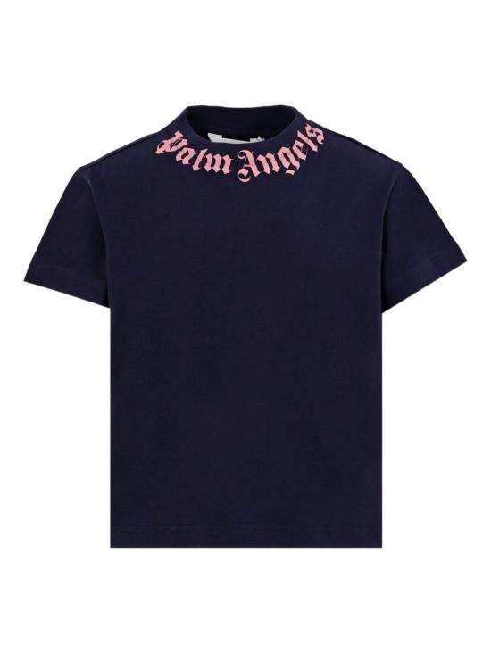 25FW [키즈] 팜앤젤스 티셔츠 PGAA002F25JER008 4630 Blue - PALM ANGELS