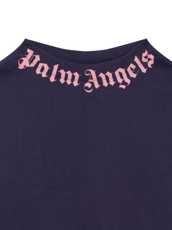 25FW [키즈] 팜앤젤스 티셔츠 PGAA002F25JER008 4630 Blue - PALM ANGELS