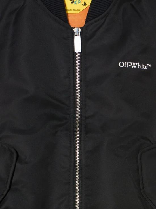 25FW [키즈] 오프화이트 캐주얼 자켓 44BEH002F5F001 1001 Black - OFF WHITE