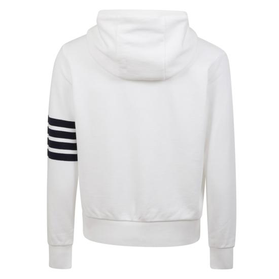 25FW 톰브라운 후드 티셔츠 MJT533A 00535 White - THOM BROWNE