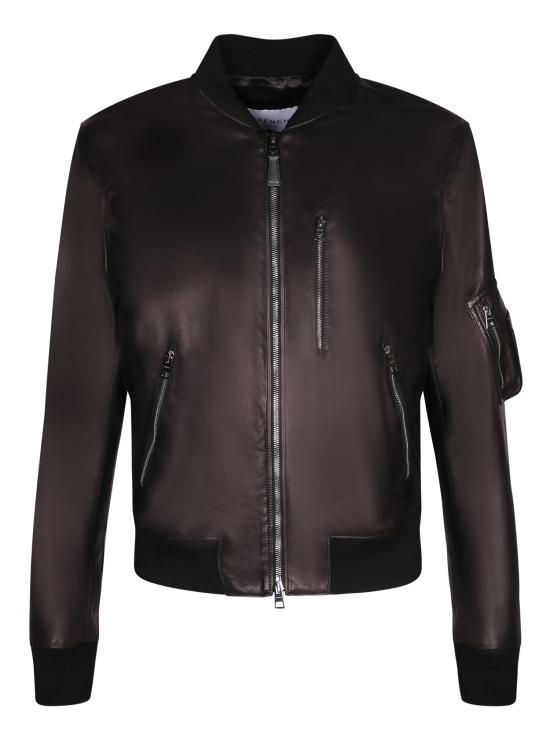 26FW 지방시 가죽 자켓 BM01DB 6Y3V 001 Black