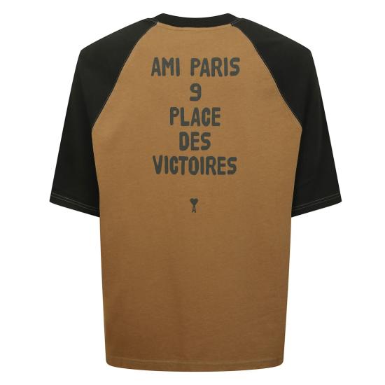 25FW 아미 반팔 티셔츠 HTS350 726 Brown - AMI