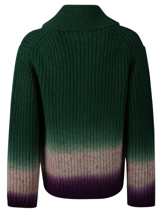 25FW 사카이 집업 니트 2503831M 551 Green - SACAI