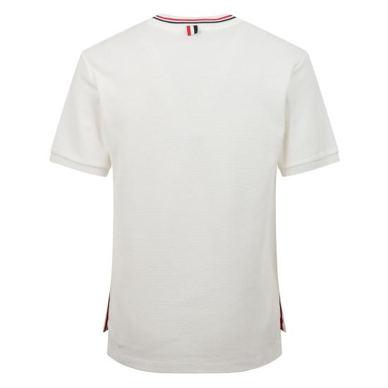 25FW 톰브라운 반팔 티셔츠 MJS287A J0216 White - THOM BROWNE