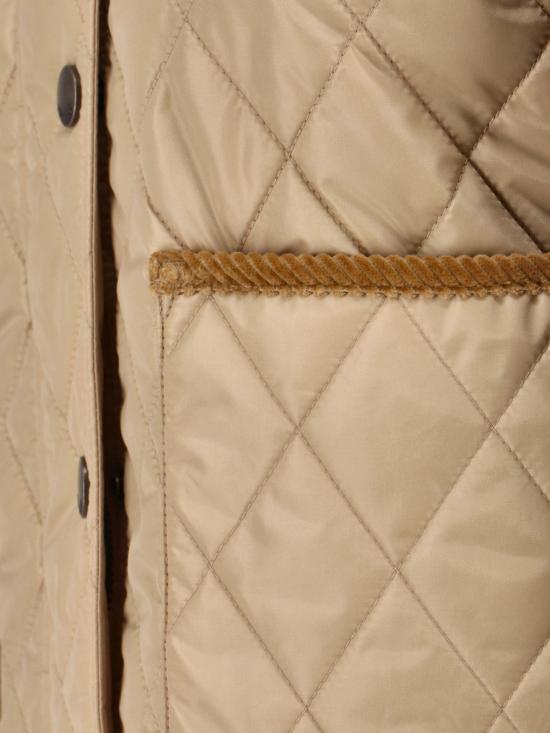 26SS 버버리 크롭 퀄티드 나일론 자켓 8107466 C1544 Beige - BURBERRY