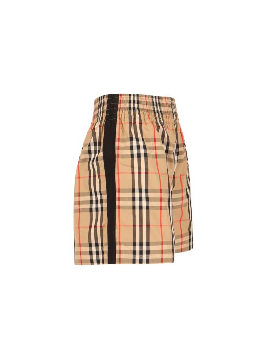 26SS 버버리 체크 코튼 쇼츠 8111875 A7028 Beige - BURBERRY