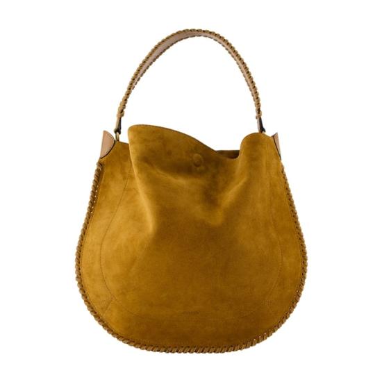 26FW 이자벨마랑 오스칸 호보 소프트 스웨이드 카프스킨 레더 백 PP0200FB B2C06M 50CO brown - ISABEL MARANT