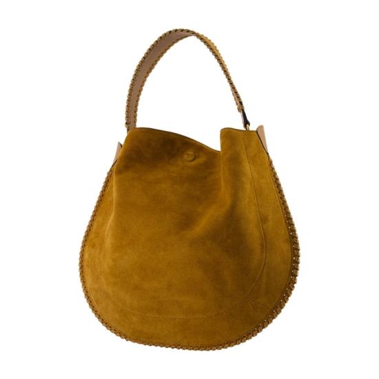 26FW 이자벨마랑 오스칸 호보 소프트 스웨이드 카프스킨 레더 백 PP0200FB B2C06M 50CO brown - ISABEL MARANT