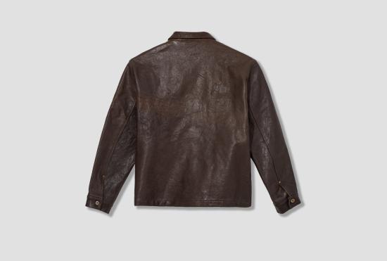 25FW 타이가 타카하시 자켓 LOT.804 가죽 재킷 1930년대 - 진흙 염색 갈색 TTAW25804 - TAIGA TAKAHASHI