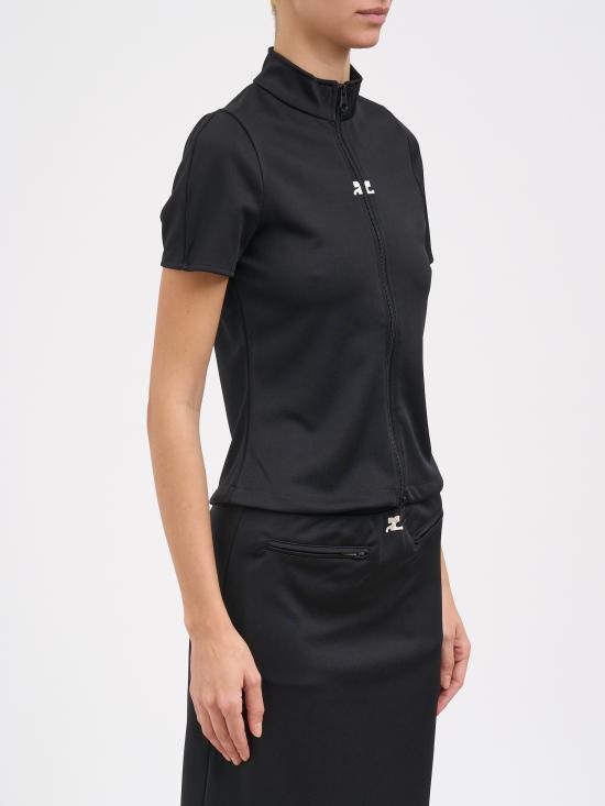 25FW 쿠레쥬 반팔 티셔츠 M325JTO446JS02509999 Black - COURREGES