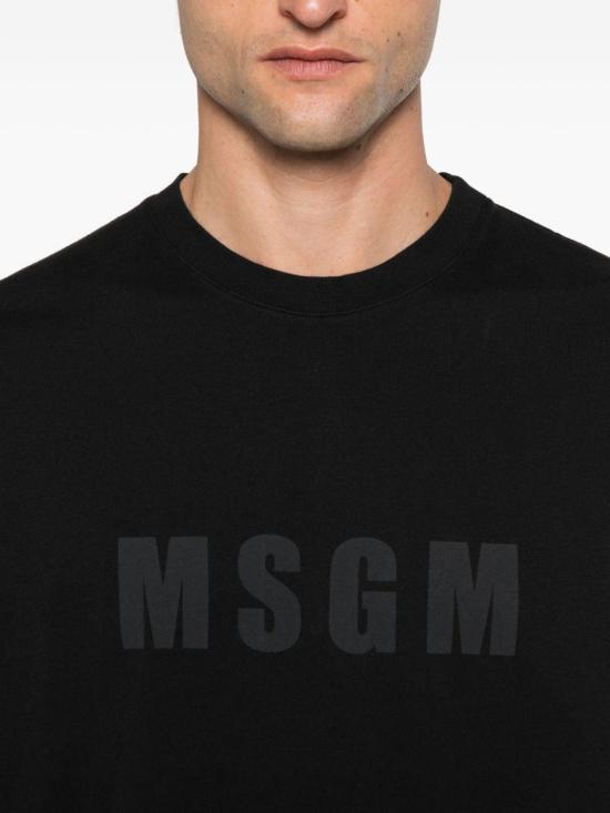  엠에스지엠 긴팔 티셔츠 3940MM100SE 257590 99 BLACK DOM - MSGM