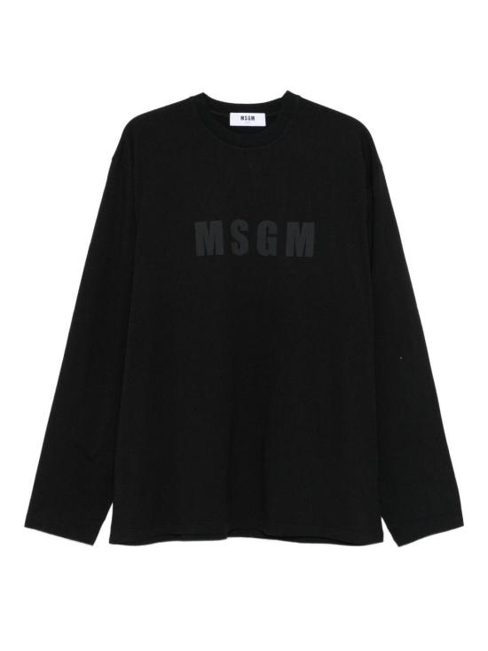  엠에스지엠 긴팔 티셔츠 3940MM100SE 257590 99 BLACK DOM