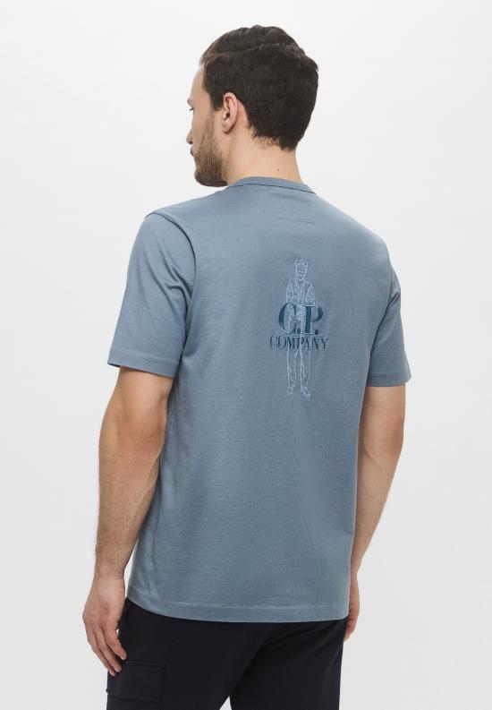 25SS 씨피 컴퍼니 반팔 티셔츠 18CMTS106A 110301W 872 STORMY WEATHER DOM - C.P. COMPANY