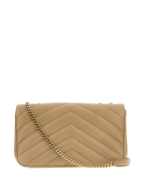 25FW 생로랑 루루 마틀라세 램스킨 미디움 숄더백 801439 AAEAX2357 Marrone chiaro - SAINT LAURENT