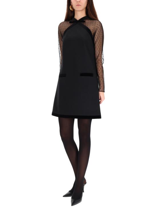 25FW 니나리찌 숏 원피스 25ACRO045WV0324 U9000 BLACK - NINA RICCI