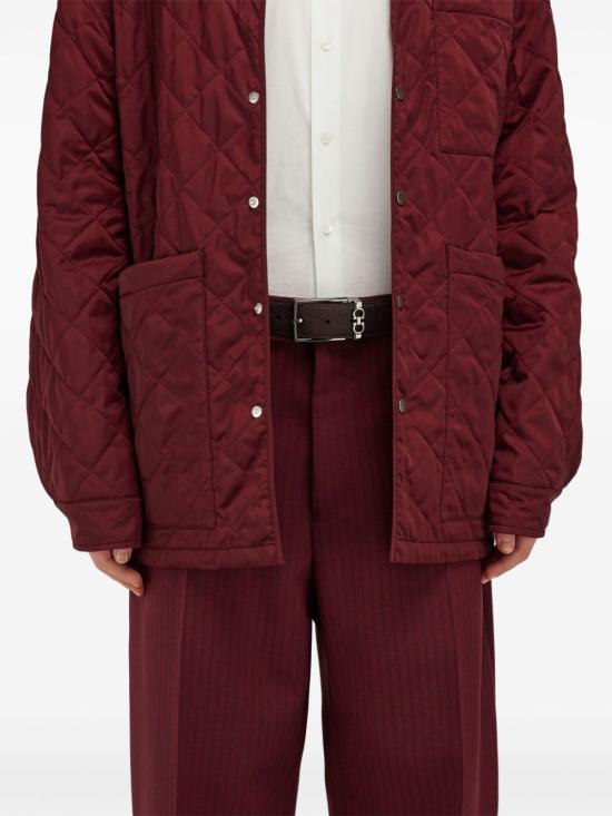 26SS 살바토레 페라가모 가죽 벨트 67A0370779991 OXBLOODNERO RED - SALVATORE FERRAGAMO