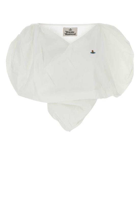 25FW 비비안웨스트우드 반팔 티셔츠 1505000J W009QA401 WHITE